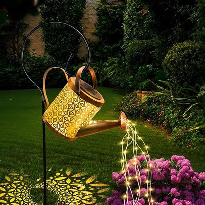 Solar Watering Can Light, LED Solar String Lights Waterproof Dual Mode Water Can Lights for Garden Patio Yard Pathway Lantern Plant Decoration