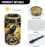 Crow Pumpkin Garden Decor Solar Light Outdoor Stake Patio Yard Lawn Porch Pathway Grave Solar Lights for Cemetery | Lumora