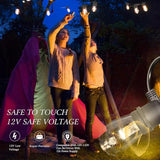 GANA 12V Low Voltage & Safe LED Outdoor String Lights,48FT 15 Shatterproof Bulbs, 2200K Warm White Pergola Lights | Lumora