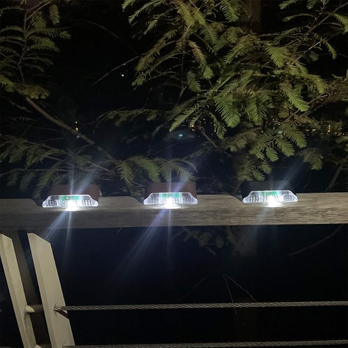 16 Pack Solar Deck Lights,The LED Lights for Outdoor, Waterproof Solar LED Lights for Deck, Step, Railing, Wall | Lumora