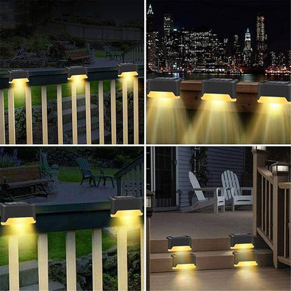 MBETA LED Solar Stair Light Waterproof Outdoor Garden Walkway Patio Patio guardrail Step Light Landscape lamp Garden Accessories