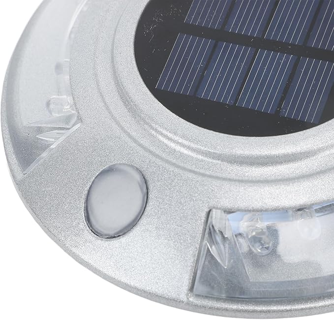 Driveway Dock Light, 800m Visible Distance Silver Solar Dock Light, Pathway Working Time Up to - Outdoor Deck Light | Lumora