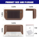 APONUO Solar Deck Lights 16 Pcs, Step Lights Outdoor Waterproof Led Solar Fence Lamp for Steps,Fence,Deck,Railing | Lumora