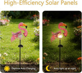Garden Decor Solar Lights Pink Flamingo Lawn Light, for Yard Outdoor Decorations Ground Inserted Outdoor Waterproof | Lumora