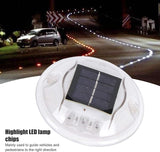JEOZBM Solar Driveway Lights, Outdoor LED Solar Pathway Lights, Round Solar Deck Lights Step Markers Light for | Lumora