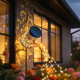 Solar Watering Can Lights:Outdoor Waterproof Metal Led String Lantern - Butterfly Fariy Hanging Decorations for | Lumora