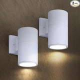 ASD 1 Light Outdoor Wall Light Fixture | 60W E26 Bulb Socket 120V ETL Cylinder Up Down Lights | | Lumora