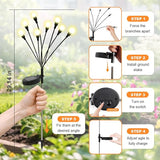 ALSO GO Solar Lights Outdoor, 2 Pack 16 LEDs Firefly Lights, Waterproof Solar Garden Lights, Solar Firefly Lights | Lumora