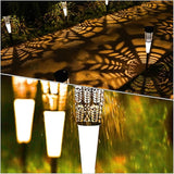 POPETPOP 6pcs Solar Garden Stake Lights Decorative Outdoor Lighting for Pathway and Warm Solar Lamp for Lawn Patio | Lumora