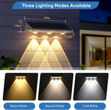 YiLaie Solar Fence Lights Outdoor-IP67 Waterproof 3000K/4500K/6500K,High Brightness LED Fence Lights Solar | Lumora