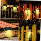 POPETPOP Solar Powered Stair Lamp Outdoor Led Handrail Fence Light Easy Installation Warm Lighting for Steps Decks | Lumora