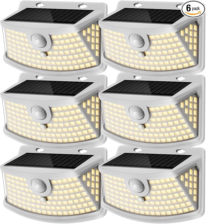 Aootek New Solar Motion Sensor Lights 120 LEDs with Lights Reflector,270° Wide Angle, IP65 - Outdoor Path Light | Lumora