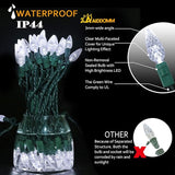 70 Counts Cool White LED Christmas Lights Outdoor– 35.5ft White Christmas Lights Outdoor Commercial Grade | Lumora