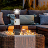 Yardwe Solar Garden Lighthouse Decor Waterproof Outdoor Solar-Powered Lighthouse Statue for Yard Lawn Patio | Lumora