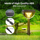 Linkind Solar Pathway Lights 8 Pack, Solar Lights Outdoor Warm White Waterproof, Adjustable Solar Powered for | Lumora