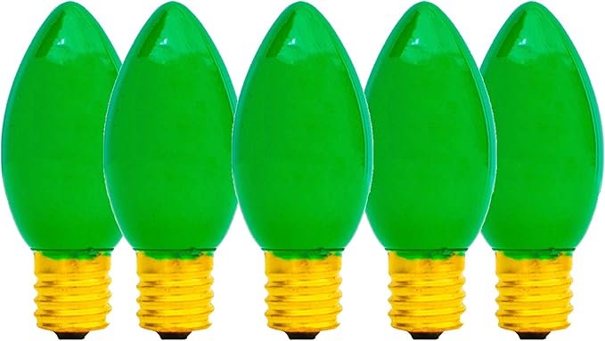 EST. LEE DISPLAY L D 1902 Indoor ＆ Outdoor String Light C9 Glass Christmas Steady Solid Replacement Bulbs E17 | Lumora