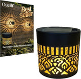 Decorative Solar Mandala Lights, Metal Solar Powered Mandala Light Outdoor Waterproof LED Deck Step Wall Lights | Lumora