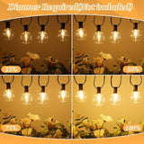Bosceos 100ft Outdoor G50 LED Globe String Lights Dimmable Waterproof Shatterproof Light Strings with 52 Bulbs | Lumora