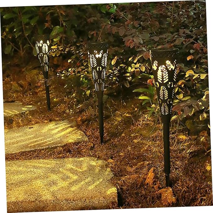 Wakauto 4pcs Solar Pathway Lights Outdoor LED Garden Lamps Waterproof Solar Powered Lawn Lights for Patio and Yard | Lumora