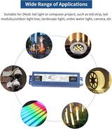 24V 60W Power Supply, IP67 Rainproof Waterproof Outdoor Driver, AC100-240V to DC 24V Low Voltage Transformer | Lumora