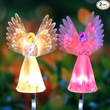 Qualife Solar Angel Lights Outdoor, Garden Gifts for Housewarming Mom Women,Solar Powered Decorative Lights for | Lumora