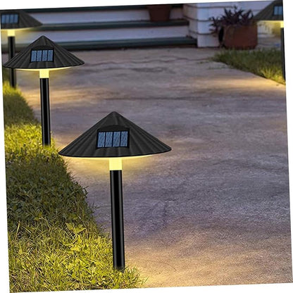 BESPORTBLE Solar Energy LED Mushroom Path Light, Waterproof Outdoor Lawn Lamp Warm Light, Light-Operated Garden Landscape Lighting for Patio and Yard