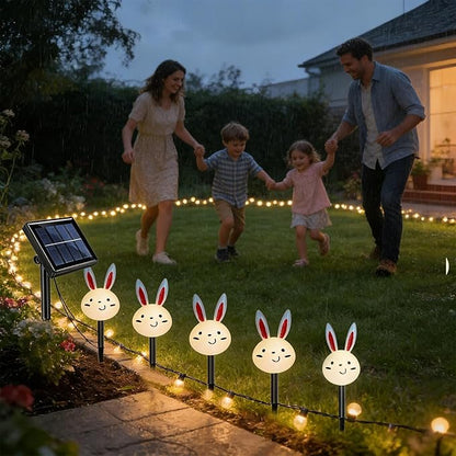 Easter Solar Pathway Lights Outdoor,Waterproof Rabbit Carrot Garden Lighting | Solar Landscape Light | for Outdoor Garden Patio Porch Lawn Walkway Courtyard Landscaping Holiday