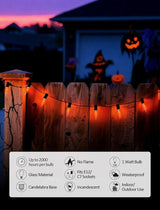 25-Pack Realistic Flame Light Bulbs, Vintage C18 E12 Bulb with Candelabra Base, Ideal Replacement for Outdoor & | Lumora