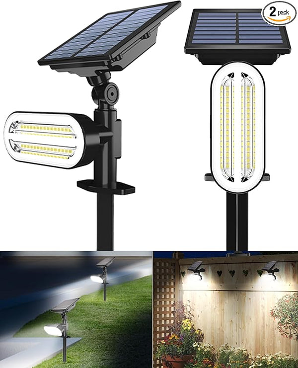 Solar Spot Lights Outdoor, 3 Lighting Modes Landscape Spotlights, IP65 Waterproof Solar Powered Outside Lights for | Lumora