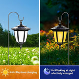 Viewsun 34 Inch Solar Hanging Lights, Shepherd Hook Lights with 4 Lighting Modes Waterproof Outdoor Decorative | Lumora