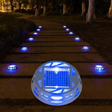 Solar Deck Lights Outdoor Driveway Marker Dock LED Light,3 Lighting Modes,Warm/Bright White and Blue IP67 | Lumora