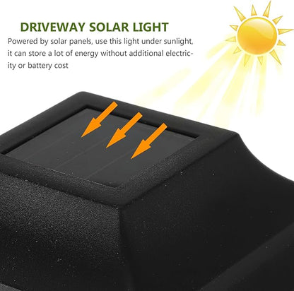 Ciieeo 4pcs Waterproof Solar Lawn Lights Outdoor LED Yard Solar Pathway Lights with RGB and for Garden Patio Walkway