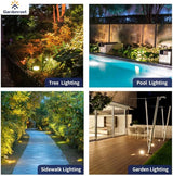 Gardenreet LED Well Lights Brass - In-Ground Low Voltage Replaceable Bulb All Weather Lighting, 12V Wired Light | Lumora