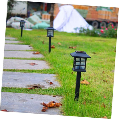 NUOBESTY 5pcs Solar Spike Lights Solar Pathway Lights Outdoor Easy Install Garden for Walkway Patio Driveway Warm