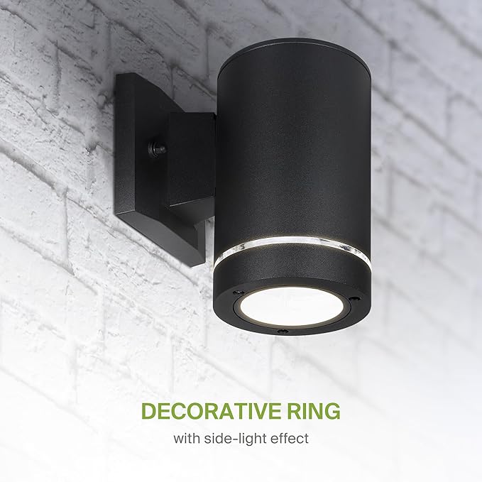 ASD 1 Light Outdoor Wall Light Fixture | 60W E26 Bulb Socket 120V ETL Cylinder Up Down Lights | | Lumora