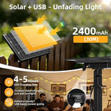 100FT Solar Lights Outdoor Waterproof: G40 30M Shatterproof Bulbs Patio Lights - Solar Powered Remote Control 3 | Lumora