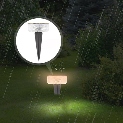 DOITOOL Solar Path Lights Outdoor Waterproof Warm White LED Solar Garden Landscape Lamp Small Size Yard Lawn Lighting for Patio and Walkway