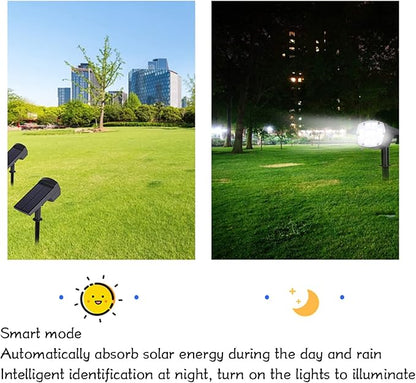Pilipane Solar Lawn Light Outdoor Solar Pathway Lights Solar Garden Lights with 5.5V 2W Solar Panel for Yard Patio Deck High Resistance ABS and PCC Material 40 LEDs 80LM Luminous Flux