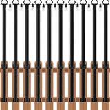 zoegi 10 Pack 5FT String Light Poles,Light Poles for Outside Lights with Fork,Outdoor Brackets Hanging Lights,Metal | Lumora
