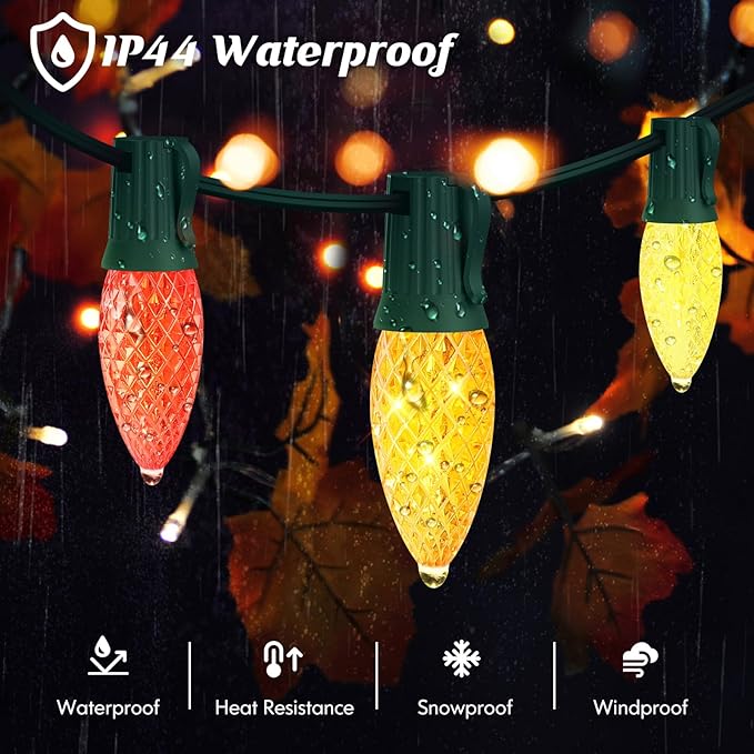 Brightever Commercial 500 FT C9 Christmas LED Lights String Outdoor, E17 Christmas Light Sockets Set Spool, C9 | Lumora