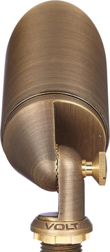 VOLT Top Dog 12V Cast Brass Outdoor Spotlight (Bronze) for Low Voltage Landscape Lighting of Yard, Lawn, Garden | Lumora