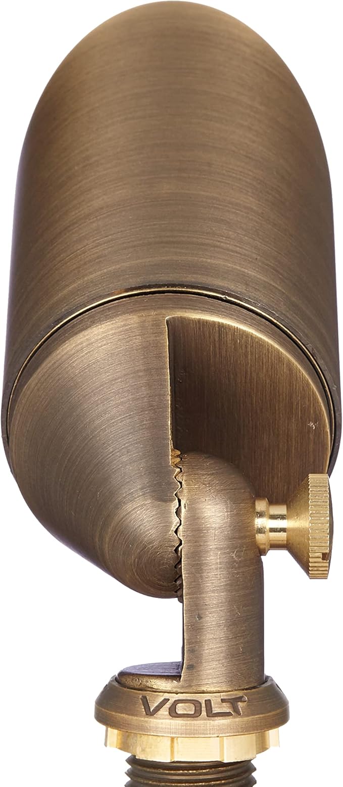 VOLT 20-Pack Top Dog 12V Cast Brass Outdoor Spotlights (Bronze) for Low Voltage Landscape Lighting of Yard, Lawn | Lumora