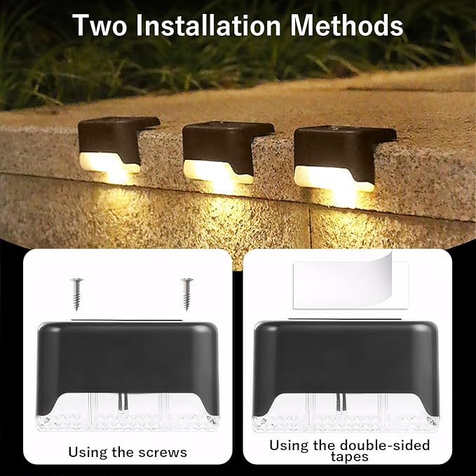 Fohil 16 Pack Solar Fence Lights Outdoor, Solar Step Lights LED Waterproof Patio Decor Solar Powered Deck Light for | Lumora