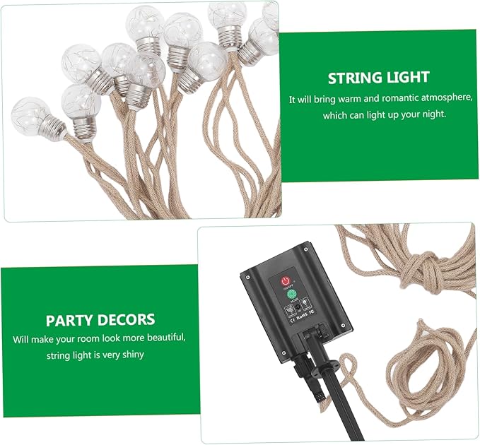 jojofuny Solar Led String Lights Outdoor Garden Decor Party Lights for Christmas Wedding Home Patio String Decor | Lumora