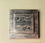 HUYIENO Bases for Post Cap Lights Brushed Copper | Lumora