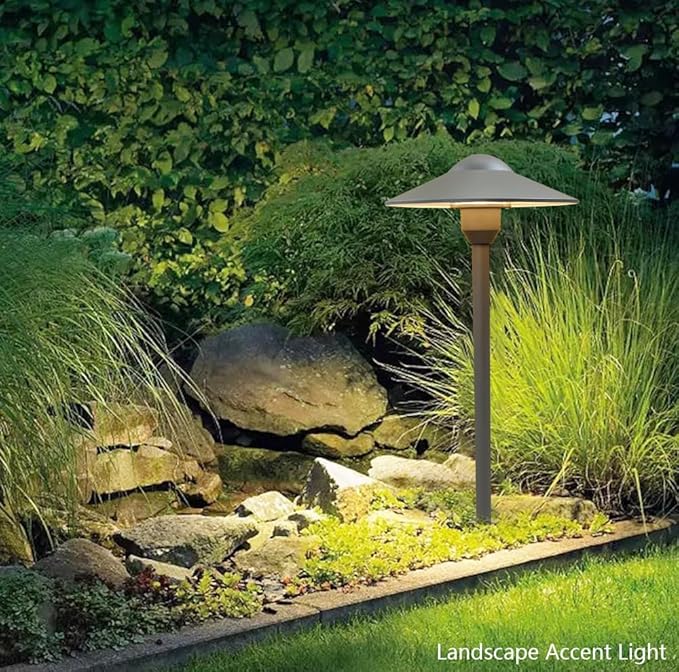 Arrownine Cast Aluminum Low Voltage Outdoor Pathway Light Walkway Landscape Path Lights Included Ground Spike,Wire | Lumora