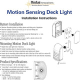 Xodus Innovations BL706 Battery Operated Motion Activated LED Deck and Stair Light, Outdoor or Indoor Use, Weather | Lumora