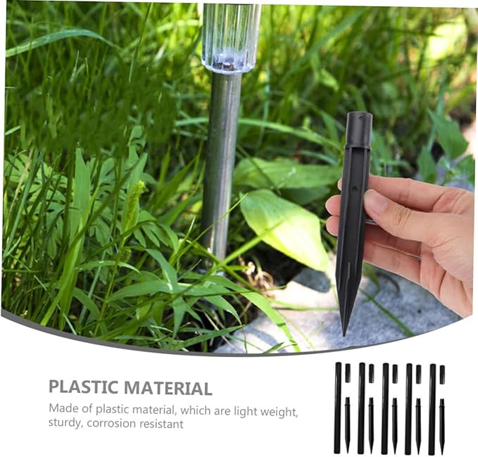 Lawn Light Accessories 15Pcs Solar Torch Light Extension Poles with Ground Stakes and Connector Kit for Outdoor | Lumora