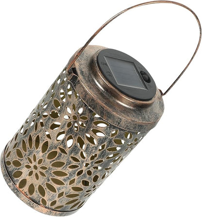 LIFKOME Solar Hollowed Pendant Light Solar Energy Lamp for Outdoor Decor Delicate Projection Design Easy to Install Creative Illumination