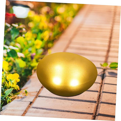 Uonlytech Solar Pebble Shaped Decorative Lamp Outdoor Warm Light Garden Light Energy-efficient Solar Decoration for Landscape and Design for Garden Decor
